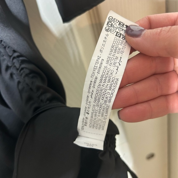 NWT Zara Sexy Black Ruched NYC Dress Size Small Sexy Fitted Cocktail Night Out - Picture 7 of 13